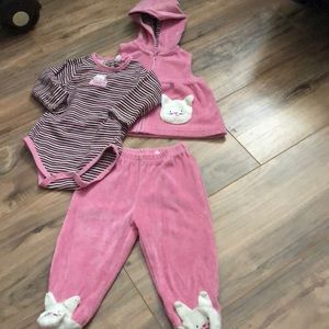 Meow baby girl set